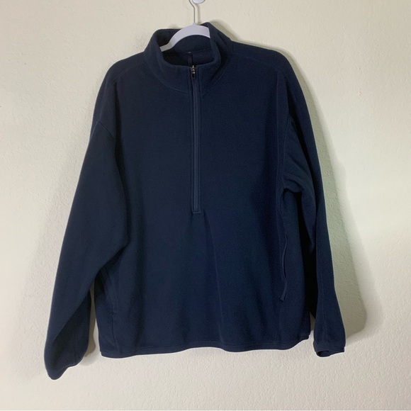 Lululemon Mens navy oversized fit fleece half zip sweater L - Picture 2 of 9